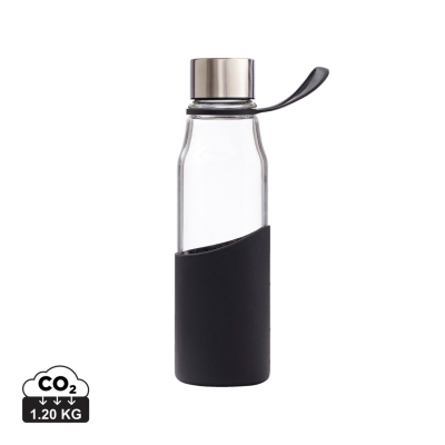 VINGA LEAN GLASS WATER BOTTLE in Black