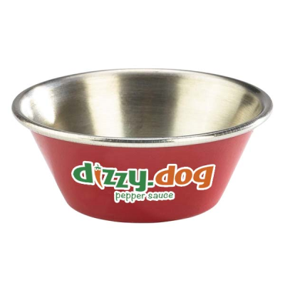 1,5OZ STAINLESS STEEL METAL RAMEKIN - (BLUE, RED, YELLOW & BLACK)