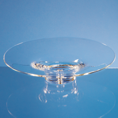 35CM HANDMADE BUBBLE BASE SHALLOW BOWL