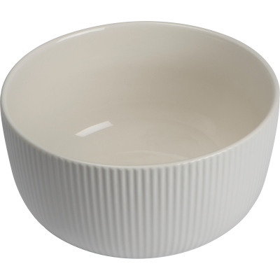 CERAMIC POTTERY BOWL in White