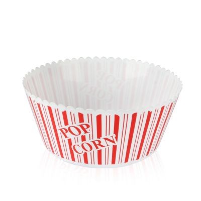 CUSTOM 10 INCH ROUND PLASTIC POPCORN BOWL