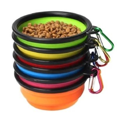 FOLDING ENVIRONMENTAL PROTECTION SILICONE PET BOWL