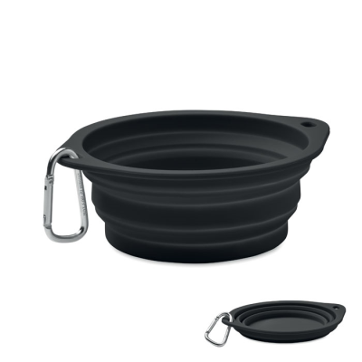 PORTABLE PET BOWL 350 ML in Black