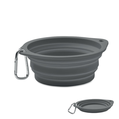 PORTABLE PET BOWL 350 ML in Grey