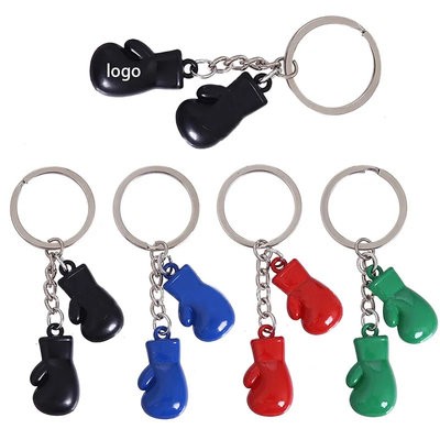 CREATIVE BOXING GLOVES PATTERN KEYRING CHAIN