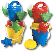 CHILDRENS CASTLE BEACH BUCKET & SPADE SET
