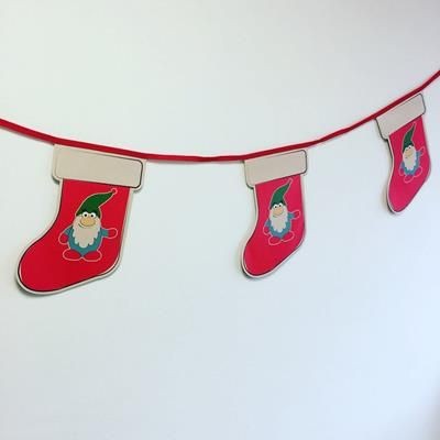 CHRISTMAS STOCKING CUSTOM PRINTED BUNTING