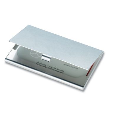 ALUMINIUM METAL BUSINESS CARD HOLDER in Silver