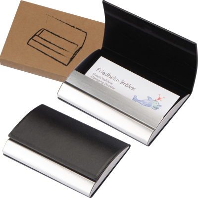 BUSINESS CARD HOLDER in Black 