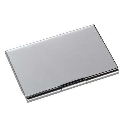CLASSIC SILVER PLATED METAL BUSINESS CARD OR CREDIT CARD CASE