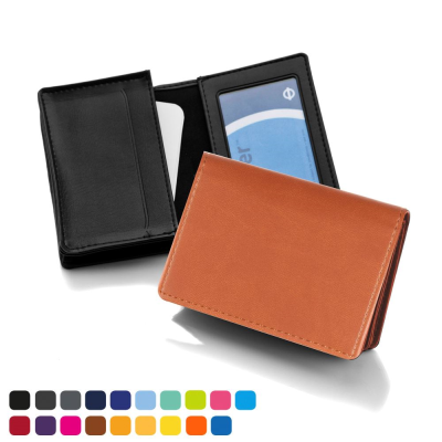 DELUXE BUSINESS CARD DISPENSER with Framed Window Pocket