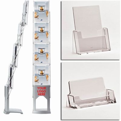 DESK TOP AND FLOOR STANDING LEAFLET HOLDER