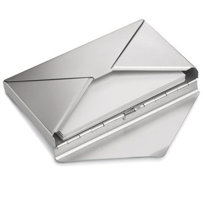 ENVELOPE METAL BUSINESS CARD OR CREDIT CARD CASE