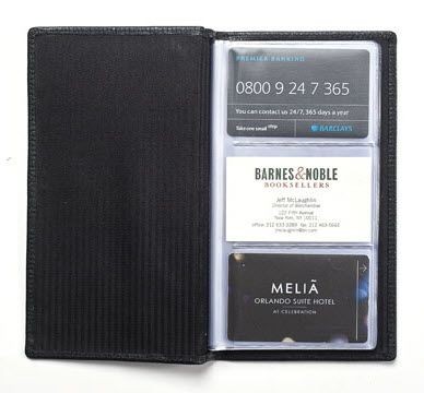 LEATHER BUSINESS CARD FILE