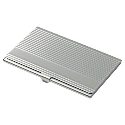 LINEA POCKET BUSINESS CARD HOLDER in Matt Silver