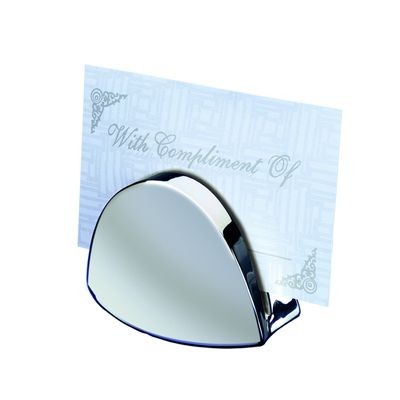 LUNA METAL PAPERWEIGHT & BUSINESS CARD HOLDER in Silver