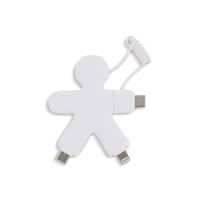 2064 | XOOPAR BUDDY ECO CHARGER CABLE in White