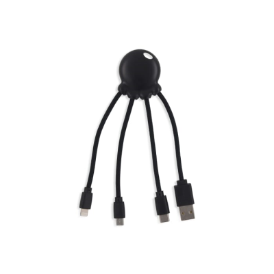2087 | XOOPAR ECO OCTOPUS CHARGER CABLE in Black