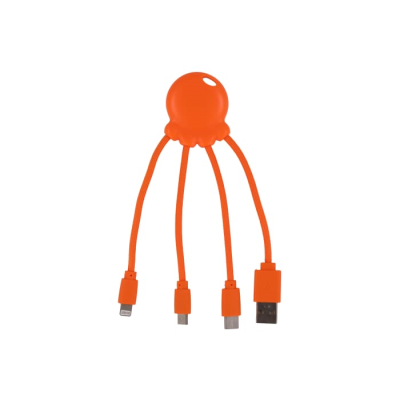 2087 | XOOPAR ECO OCTOPUS CHARGER CABLE in Orange