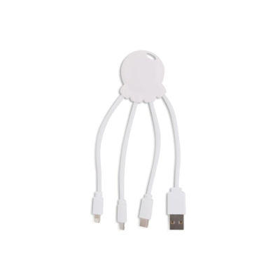 2087 | XOOPAR ECO OCTOPUS CHARGER CABLE in White