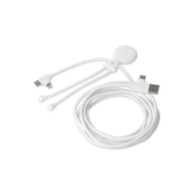 2092 - XOOPAR MR BIO LONG 60 W PD MULTI CHARGER CABLE 2 METER in White