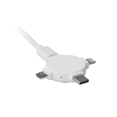 3 in 1 Cable Adapter in White