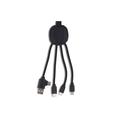 4000 | XOOPAR INÉ SMART CHARGER CABLE with Nfc in Black