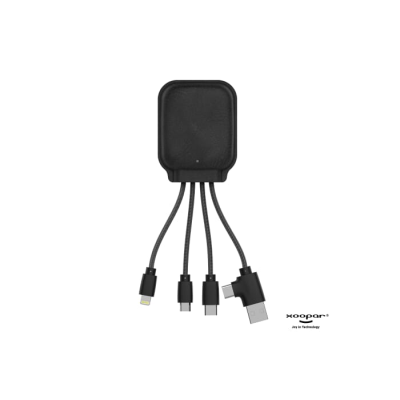 4001 | XOOPAR INÉ GAMMA NFC POWERBANK with Charger Cables 3000Mah in Black