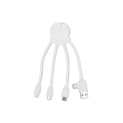 4009 - XOOPAR OCTOPUS OBP CABLE OCEAN BOUND PLASTIC in White