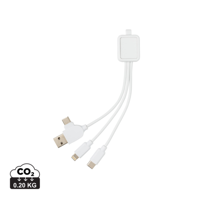 6-IN-1 ANTIMICROBIAL CABLE in White