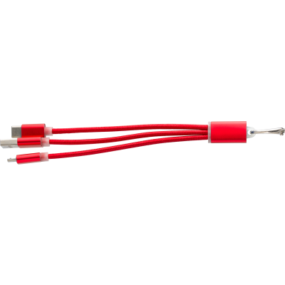 ALUMINIUM METAL CABLE SET in Red