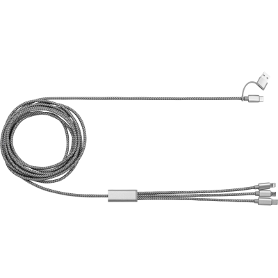 BRANDCHARGER RPET CHARGER CABLE in Gunmetal Grey