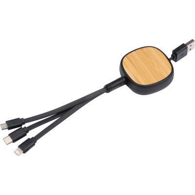 CHARGER CABLE STRASBOURG in Black 