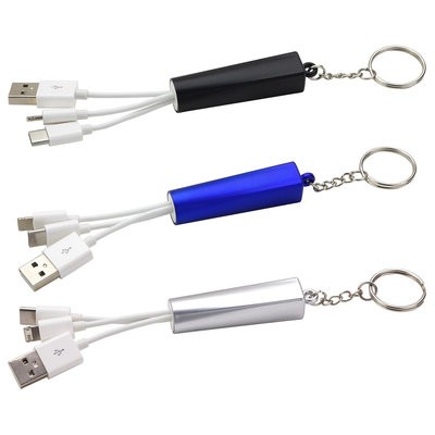 CHARGER CABLE with Keyring Chain - PROMOTIONAL CORPORATE GIFT