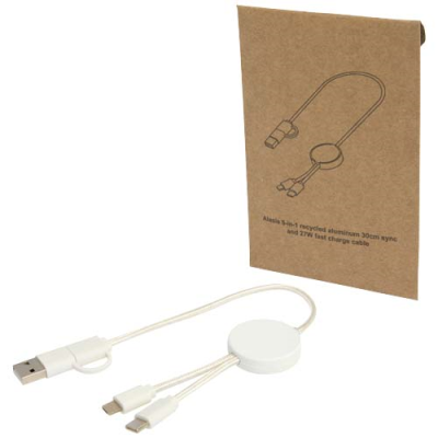 CITALA 5-IN-1 RECYCLED PLASTIC 30 CM DATA SYNC AND 27W FAST CHARGE CABLE