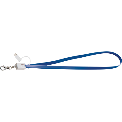 DATA CABLE with 3 Connections in Blue 