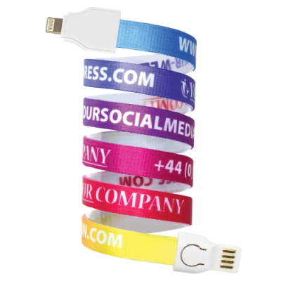 FABRIC 2IN-1 USB LANYARD CABLE