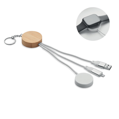 KEYRING with 4 in 1 60W Cable in White