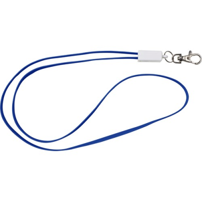 LANYARD AND CHARGER CABLE in Blue