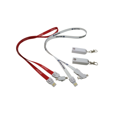 LANYARD CABLE 3 in 1 in White