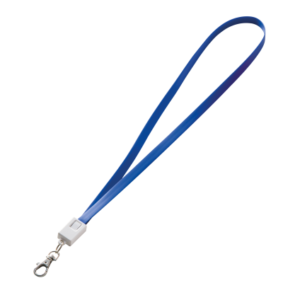 LANYARD with Universal Charger Cable Reno in Blue 