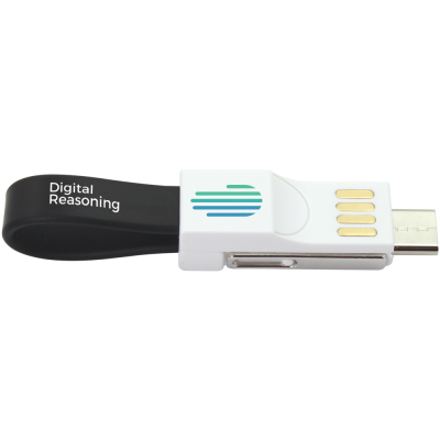 MAGNETIC SLIDE V1 USB CABLE KEYRING - 3-IN-1