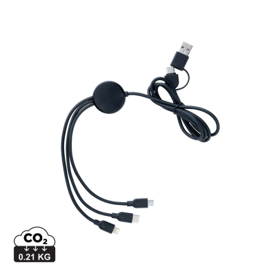 RCS RECYCLED TPE AND RECYCLED PLASTIC 6-IN-1 CABLE in Black