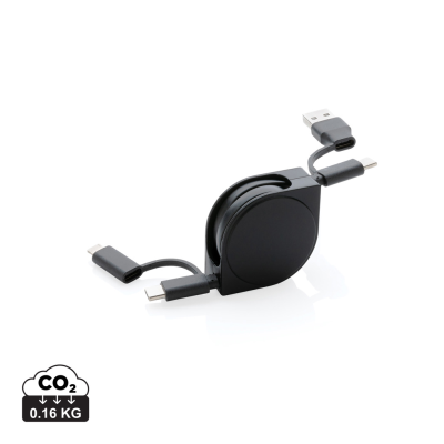 RCS STANDARD RECYCLED PLASTIC AND TPE 6-IN-1 CABLE in Black