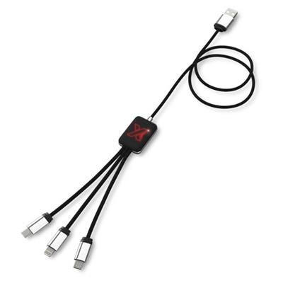 SCX DESIGN C17 EASY TO USE LIGHT-UP CABLE in Solid Black
