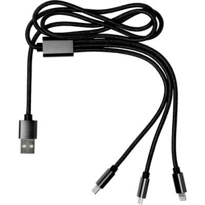 THE DANBURY - USB CHARGER CABLE in Black