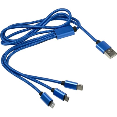 THE DANBURY - USB CHARGER CABLE in Cobalt Blue