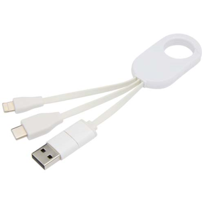 TROOP 4-IN-1 RECYCLED PLASTIC CHARGER CABLE