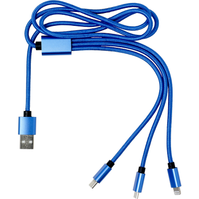 USB CHARGER CABLE in Cobalt Blue