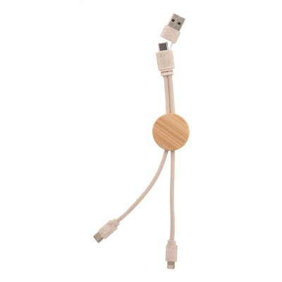 USB CHARGER CABLE in Natural